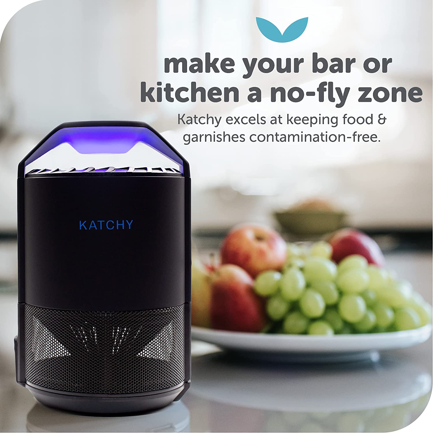 Katchy Indoor Insect Trap - Catcher & Killer for Mosquitoes, Gnats, Moths,  Fruit Flies - Non-Zapper Traps for Inside Your Home - Catch Insects Indoors  with Suction, Bug Light & Sticky Glue (